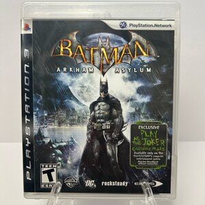 Batman: Arkham Asylum (Sony PlayStation 3 PS3, 2009) Includes Manual
